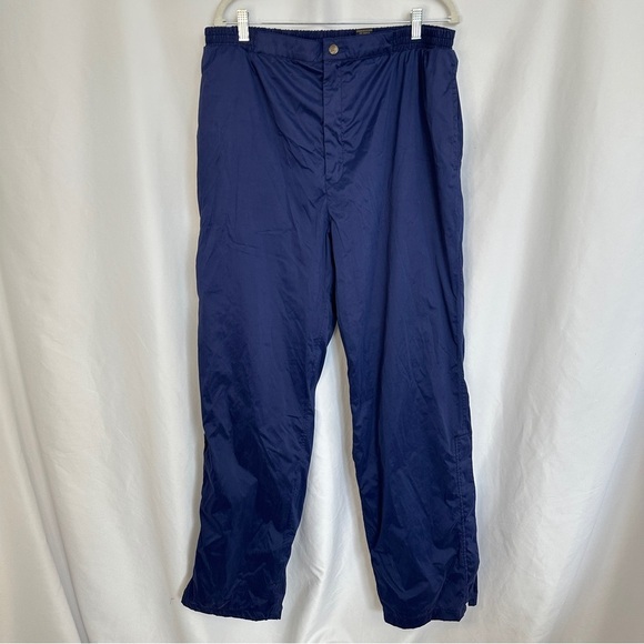 Sunice Golf Windbreaker Rain Pants Mens XL Blue Navy Softshell Ankle‎ Zip Lined - Picture 1 of 16